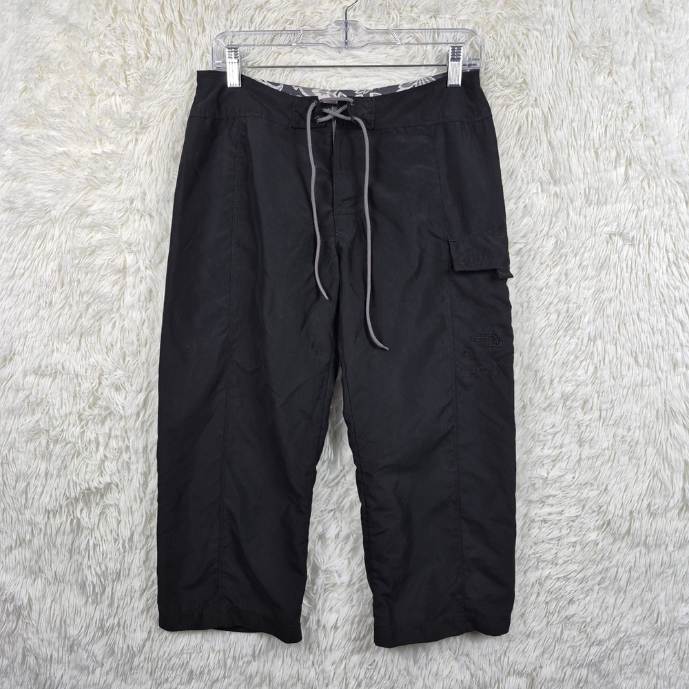 The North Face Womens Black Cargo Capri Pants Hiking Outdoor Size 4 Gorpcore